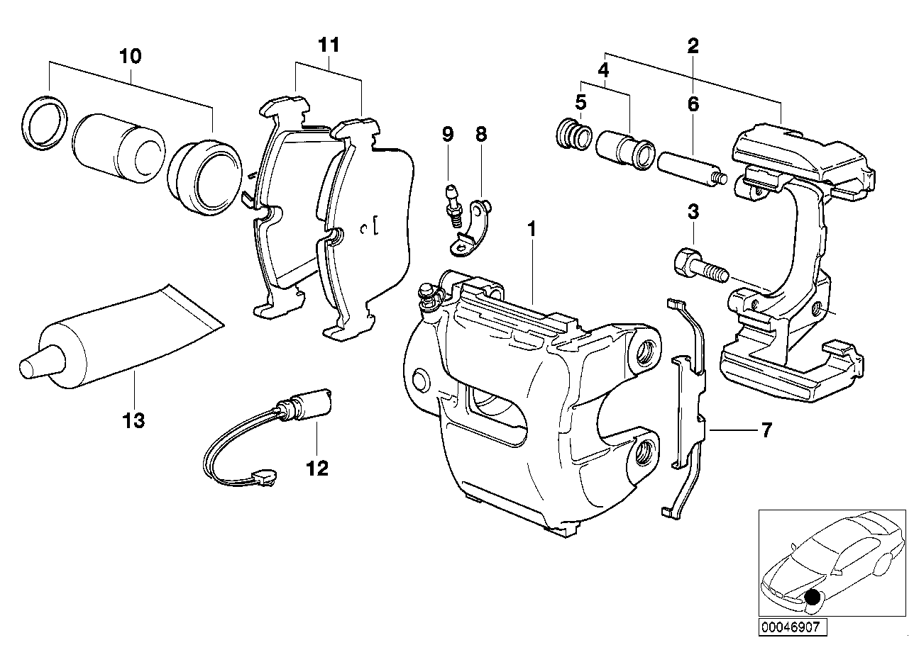 BMW 34 11 2 282 617 - Гальмівний супорт avtolavka.club