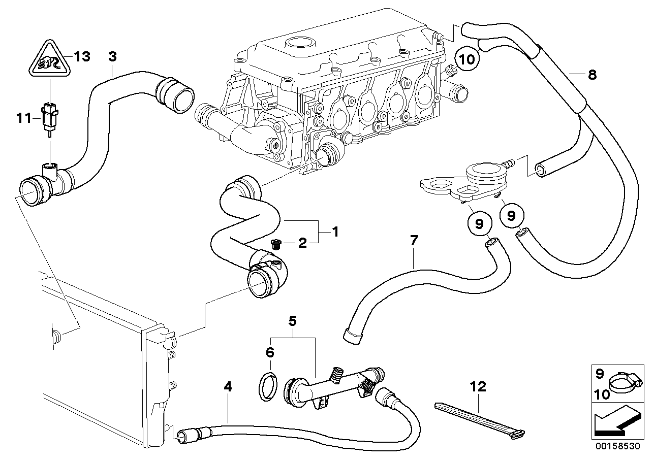 BMW 11531436409 - Шланг радіатора avtolavka.club