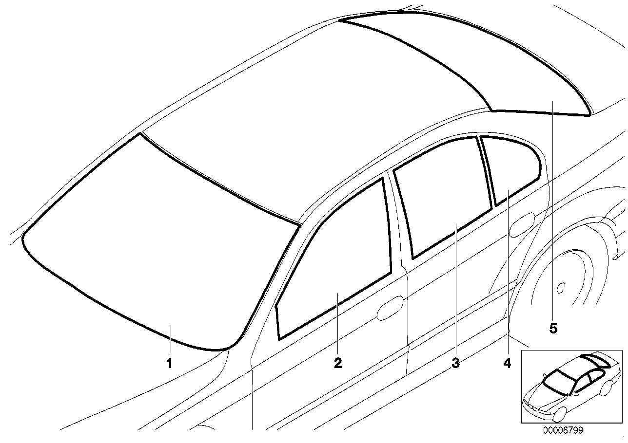 BMW 51328159169 - Бокове вікно avtolavka.club