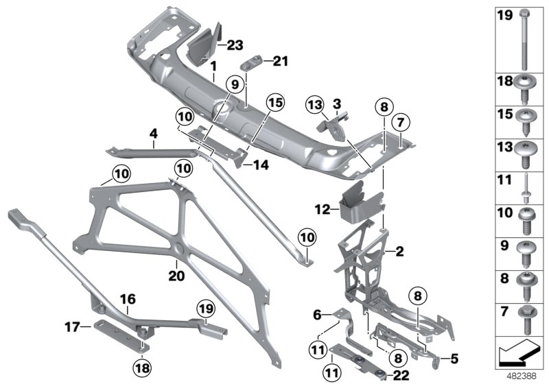 BMW 51647294928 - Облицювання передка avtolavka.club