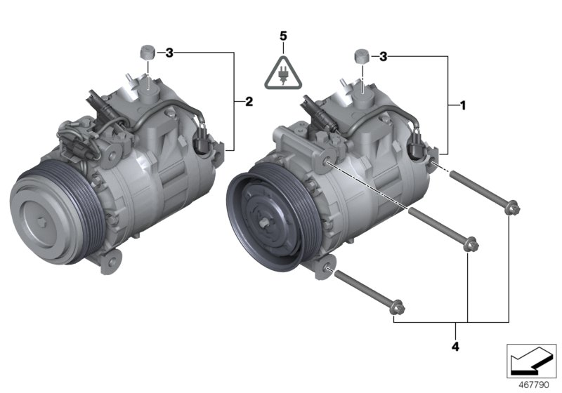 BMW 64 52 6 956 716 - Компресор, кондиціонер avtolavka.club