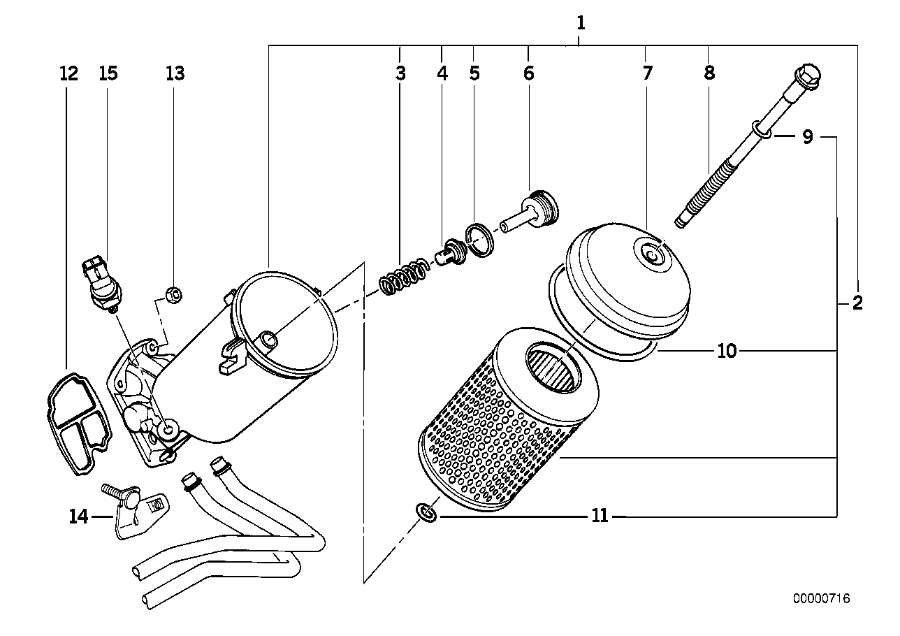 BMW 12 61 7 568 480 - Датчик, тиск масла avtolavka.club