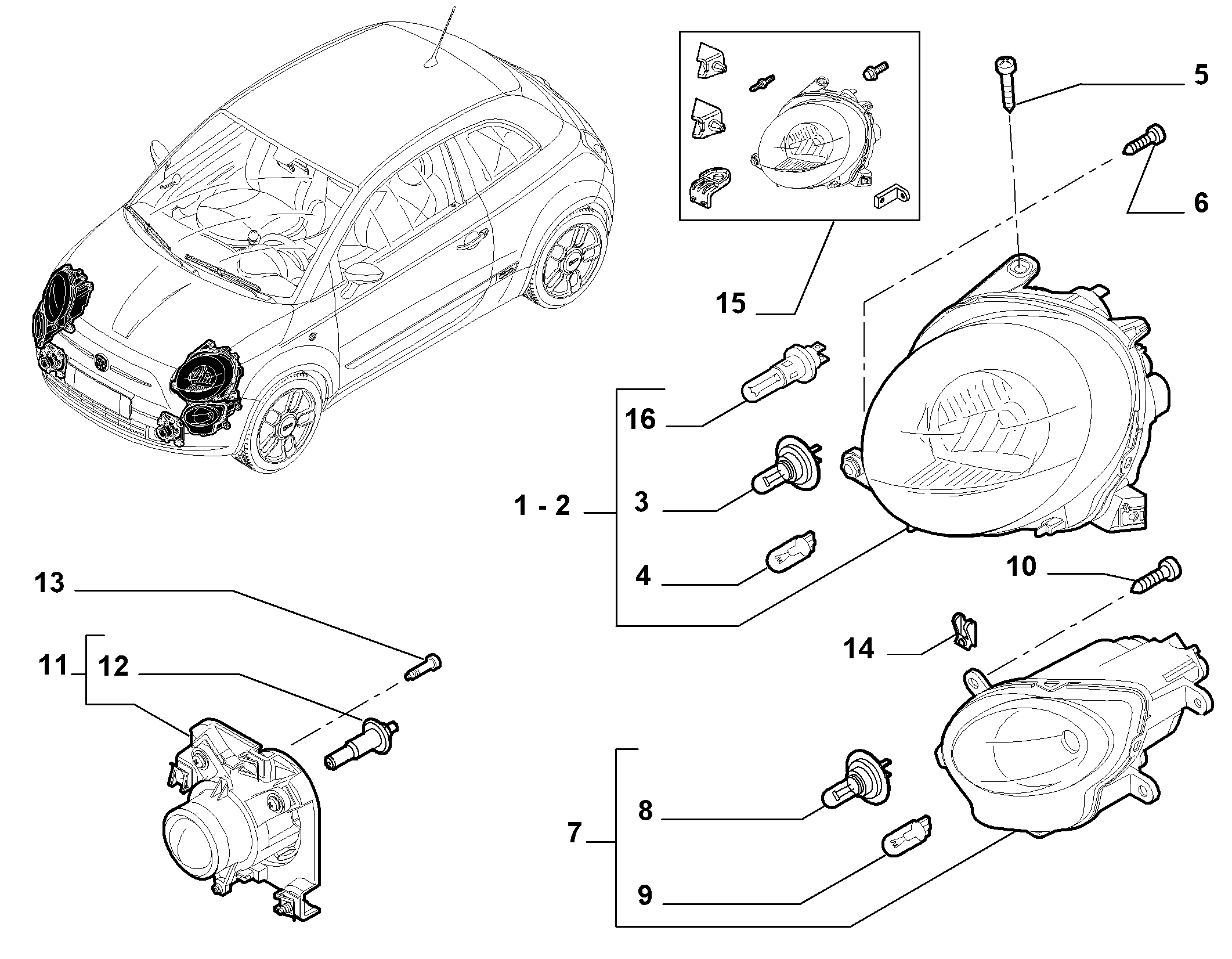 FIAT 71753190 - Лампа розжарювання, фара денного освітлення avtolavka.club