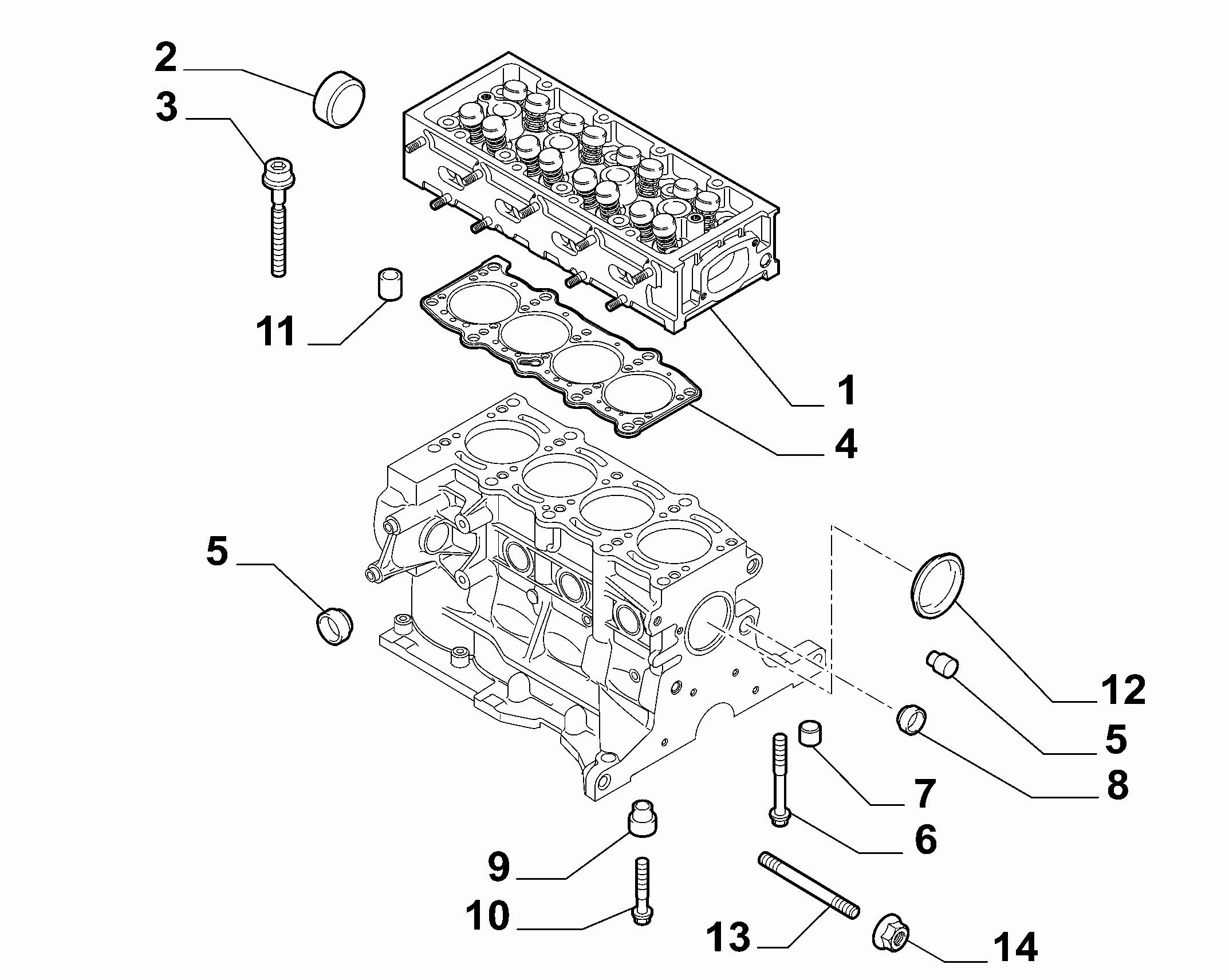 Opel 55 206 232 - Прокладка, головка циліндра avtolavka.club