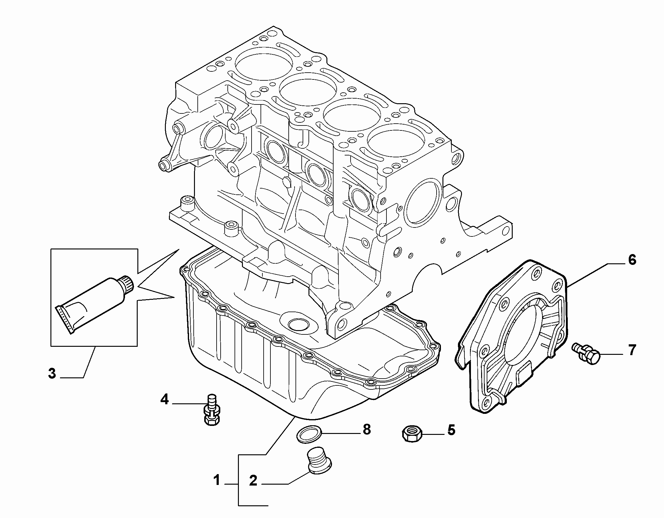FIAT 10261060 - Кільце ущільнювача, нарізна пробка мастилозливного отвору avtolavka.club