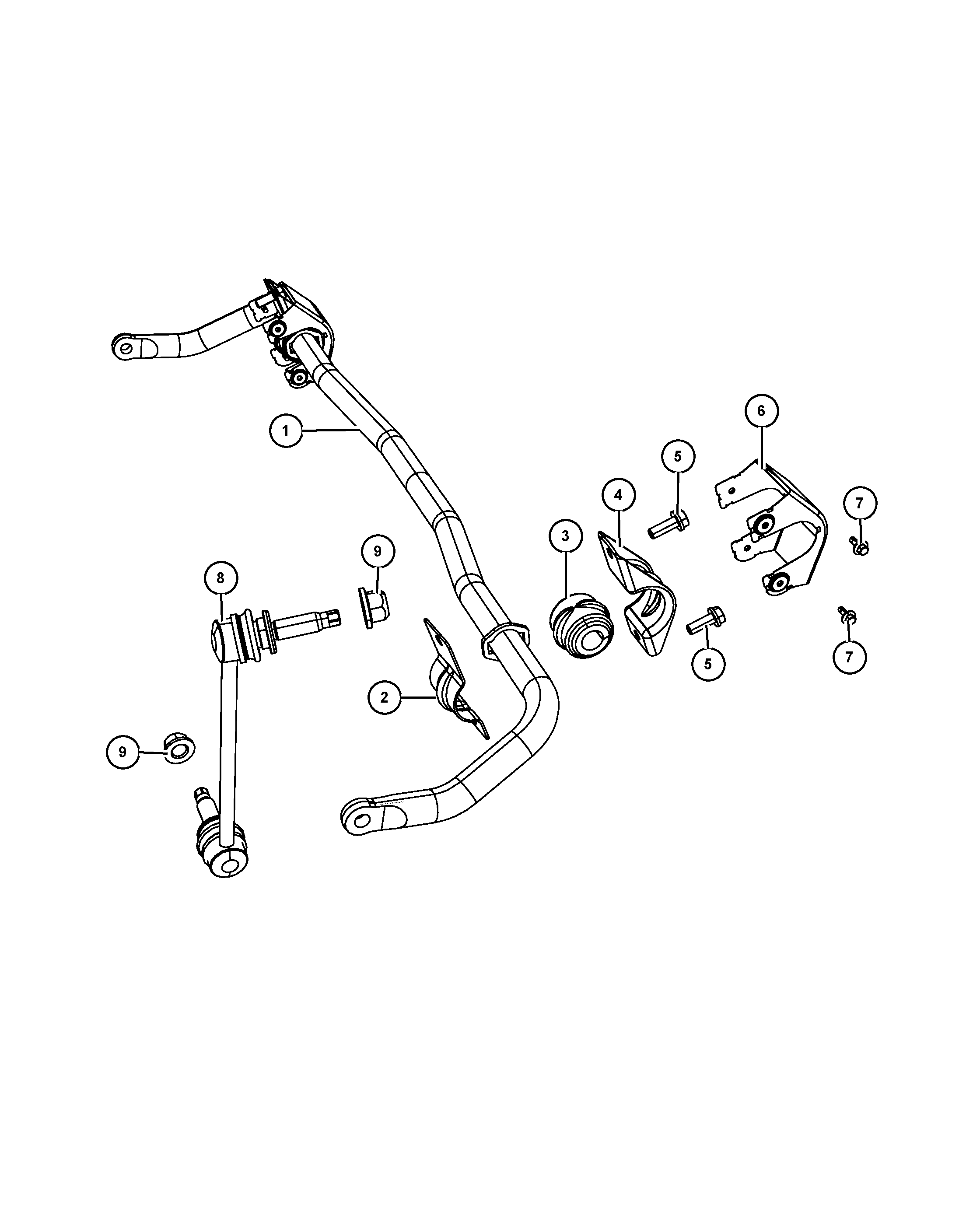 Dodge 4782 681AB - Втулка, стабілізатор avtolavka.club