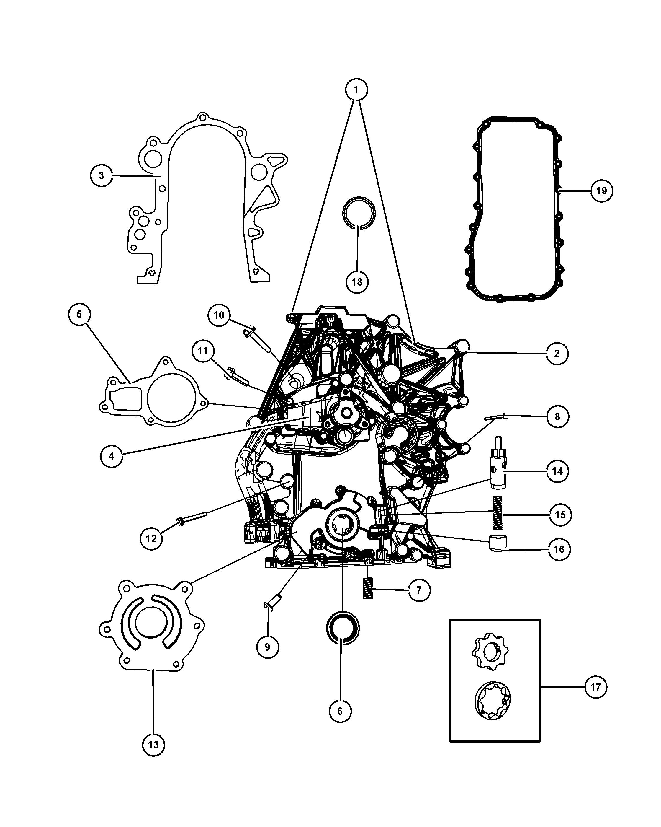 Chrysler 4621 987AC - Прокладка, картер рульового механізму avtolavka.club