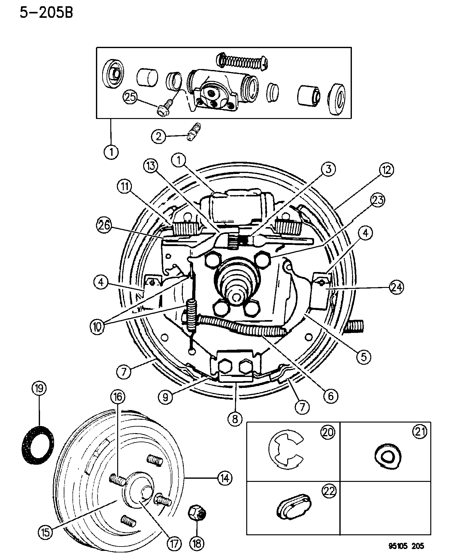 Dodge 476 2537 - Комплект гальм, барабанний механізм avtolavka.club