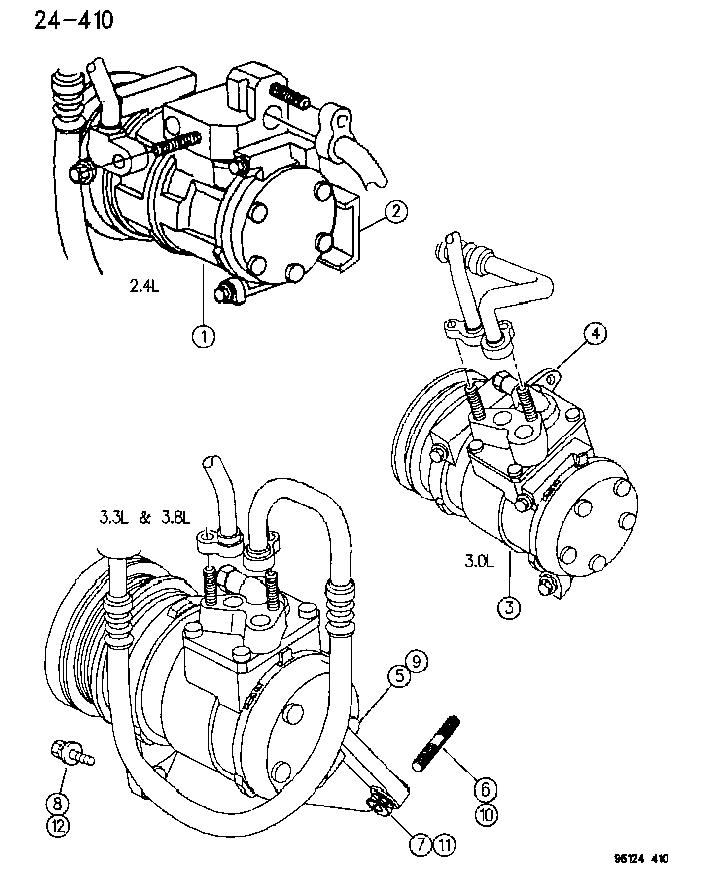 Jeep 467 7156 - AIR COMPRESSOR ASSEMBLY, AIR CONDITIONING W/REAR  AIR CONDITIONI avtolavka.club