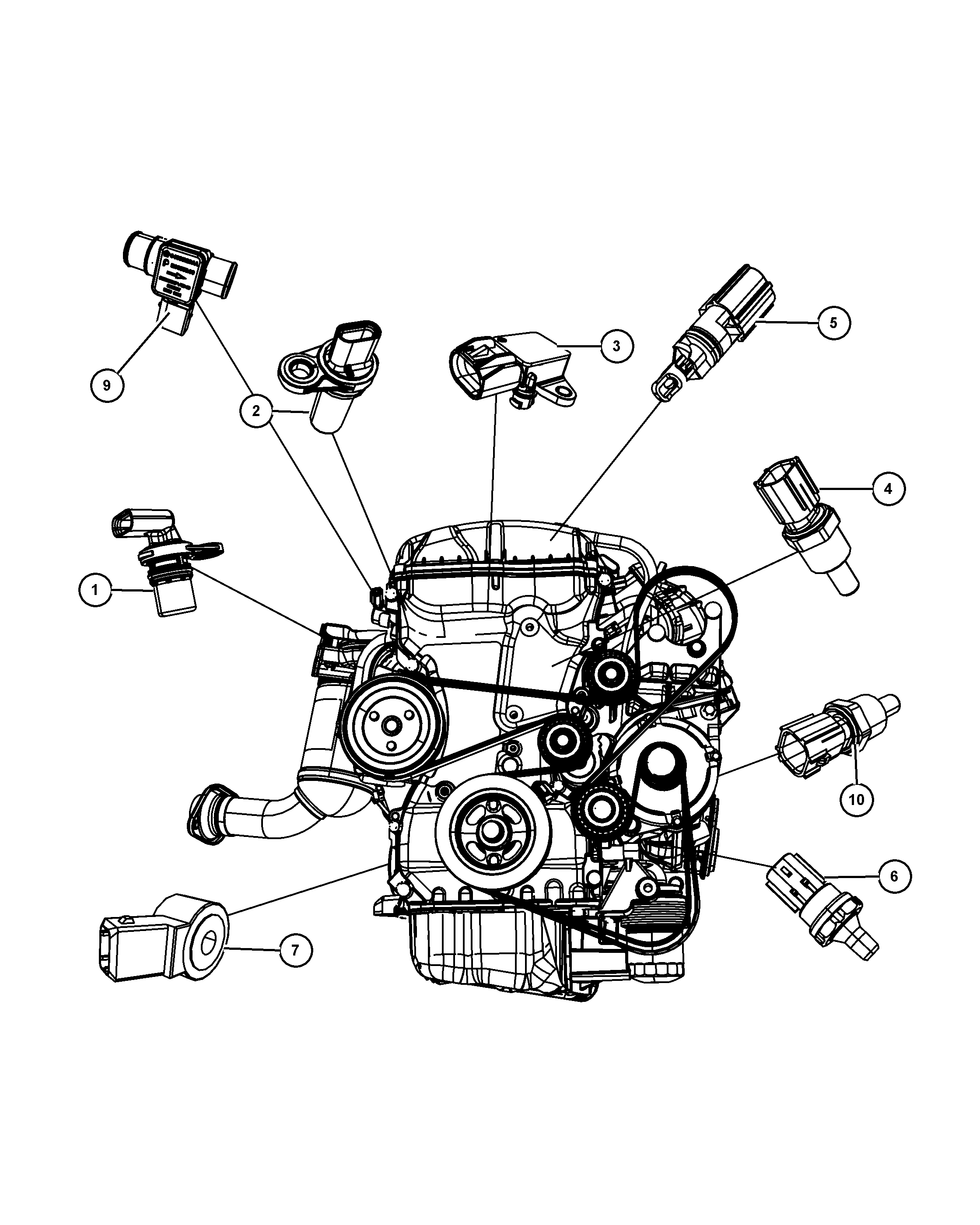 Jeep 5033 308AB - Датчик, положення розподільного валу avtolavka.club