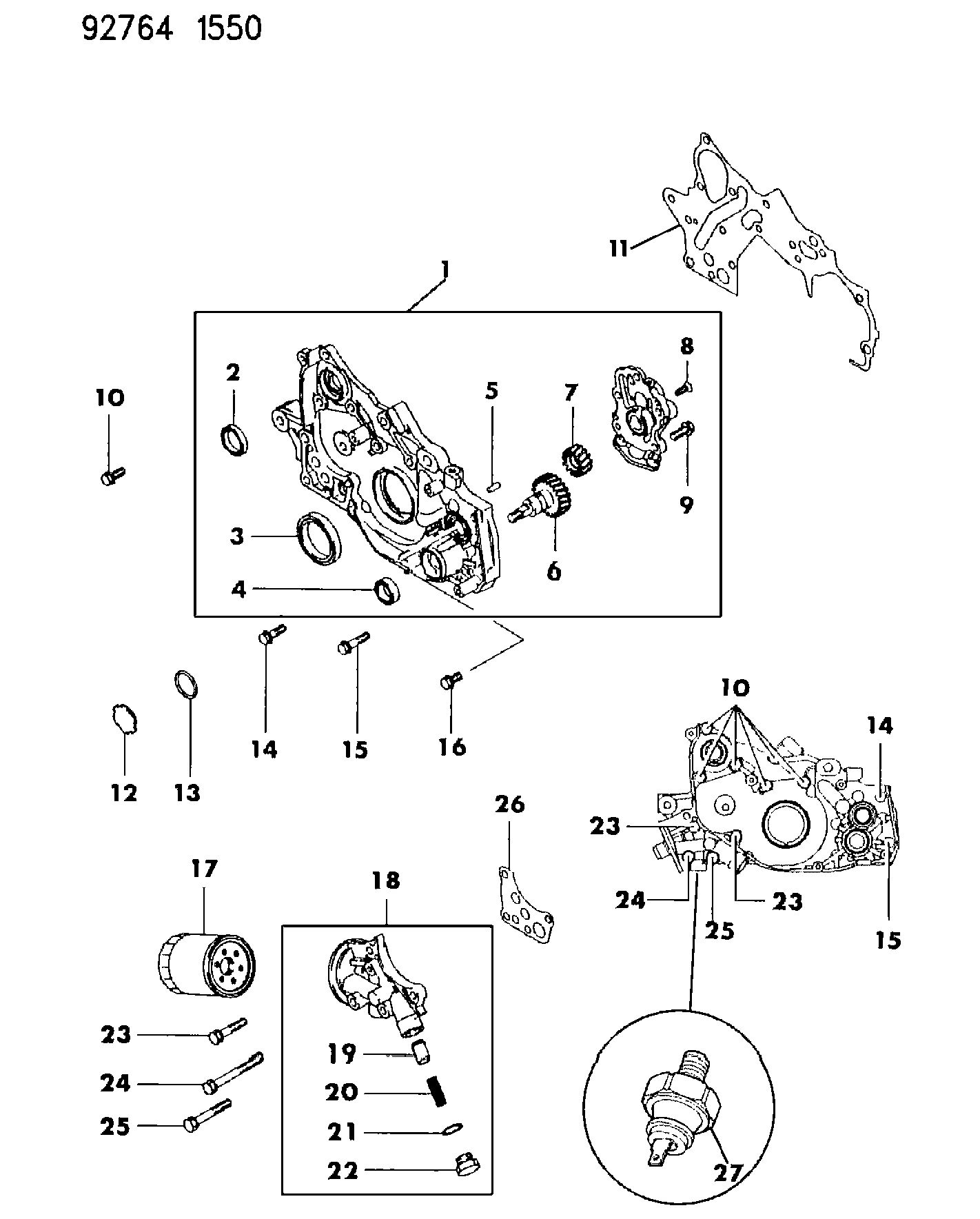 Mitsubishi MD16 8061 - Ущільнене кільце, колінчастий вал avtolavka.club