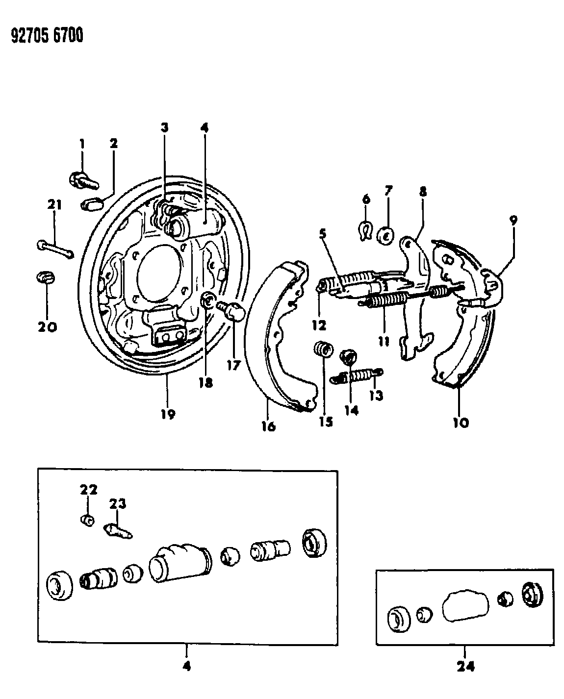 Proton MB85 8685 - Комплект гальм, барабанний механізм avtolavka.club