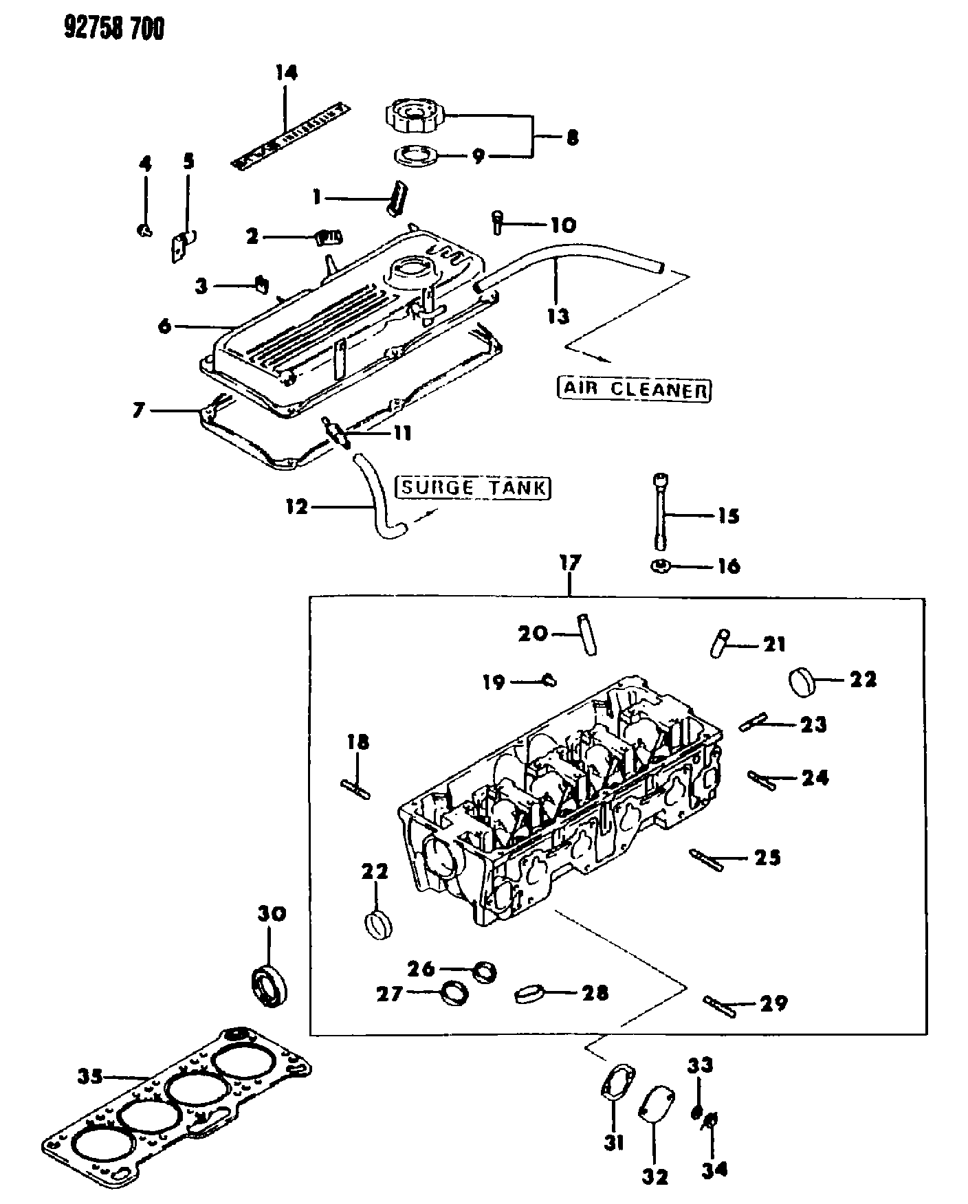 Mitsubishi MD16 3597 - Прокладка, головка циліндра avtolavka.club