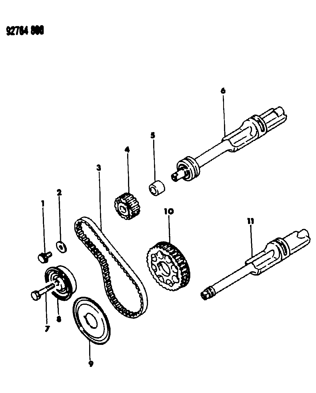 Mitsubishi MD12 8765 - Натяжна ролик, ремінь ГРМ avtolavka.club