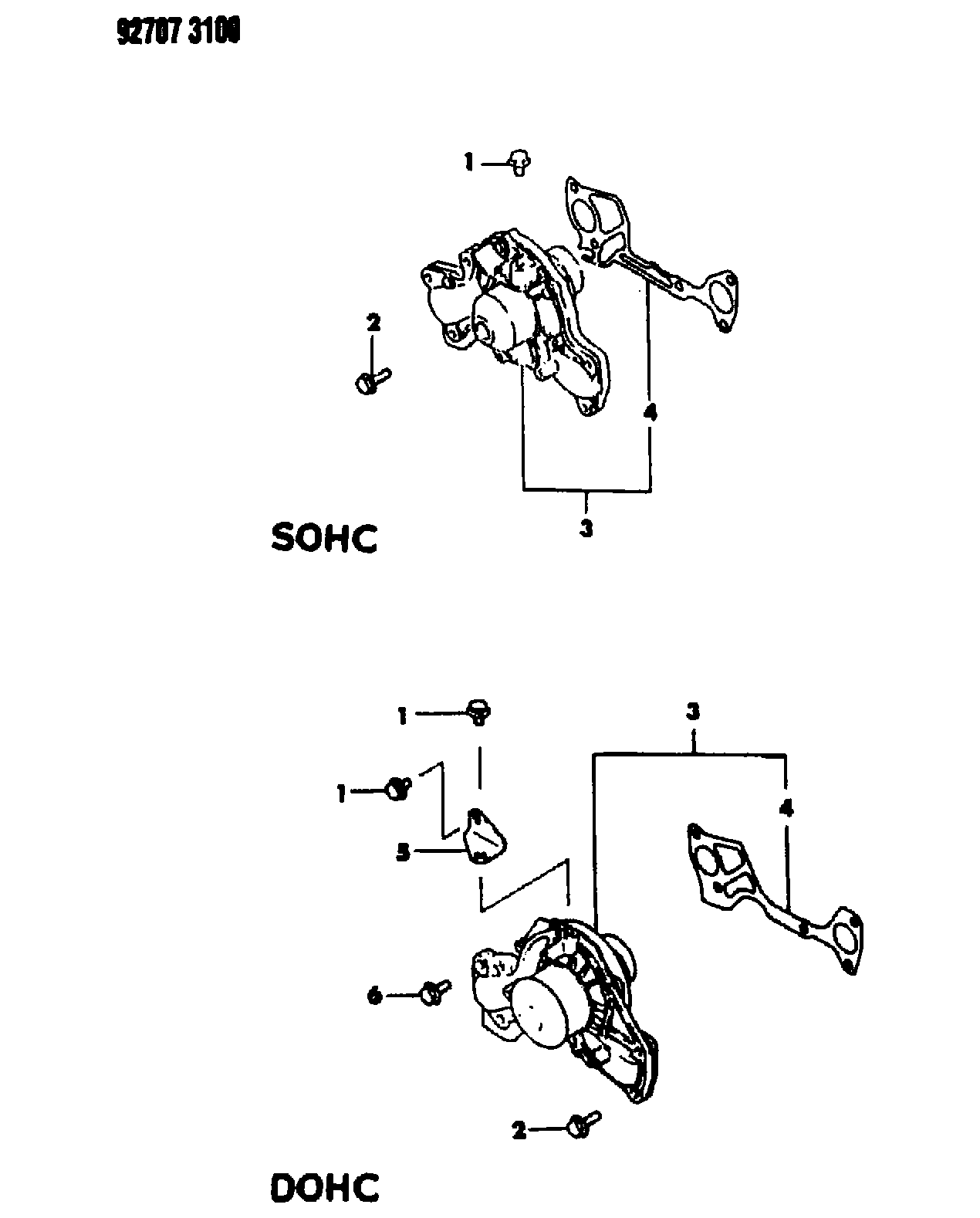 Mitsubishi MD98 0000 - Водяний насос avtolavka.club