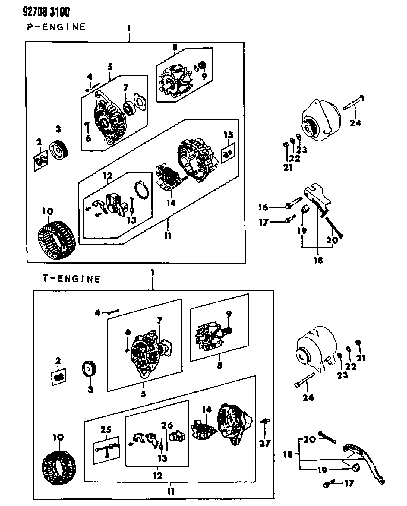 Mitsubishi MD 190819 - Генератор avtolavka.club