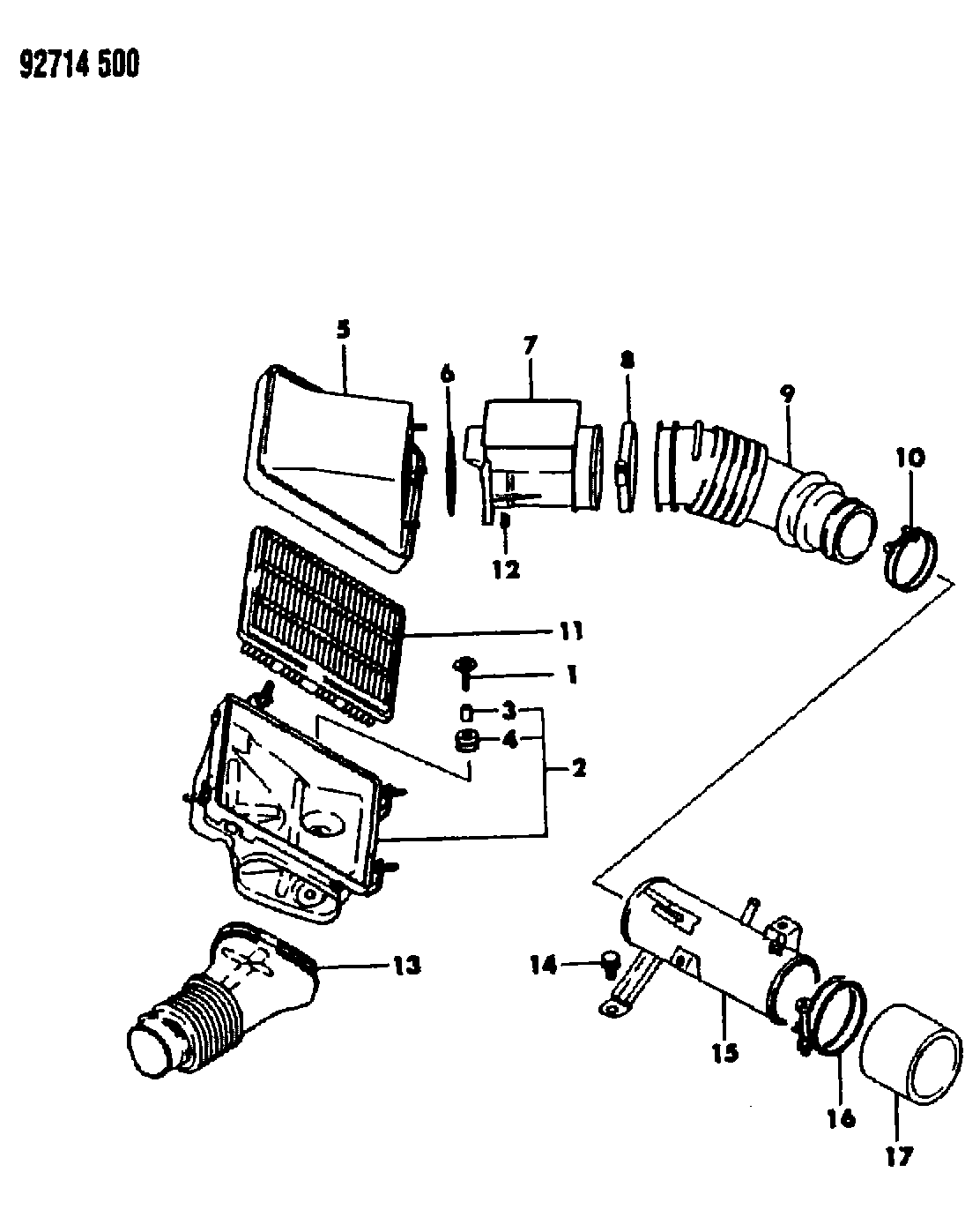 MITSUBISHI (BBDC) MD62 0472 - Повітряний фільтр avtolavka.club