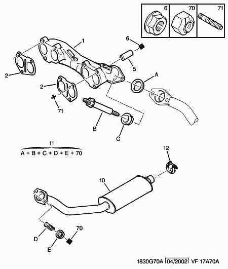 PEUGEOT 0349.H7 - Прокладка, випускний колектор avtolavka.club