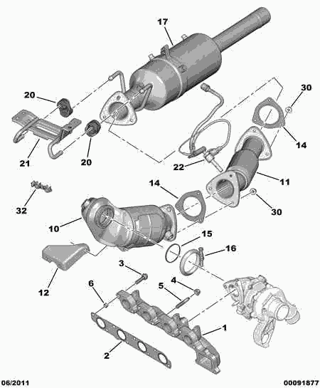 DS 1755 S9 - EXHAUST FLEXIBLE MOUNTING avtolavka.club