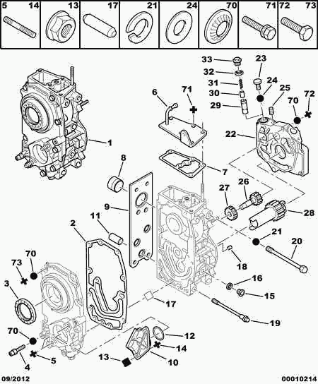 PEUGEOT (DF-PSA) 1012 09 - Кільце ущільнювача, нарізна пробка мастилозливного отвору avtolavka.club