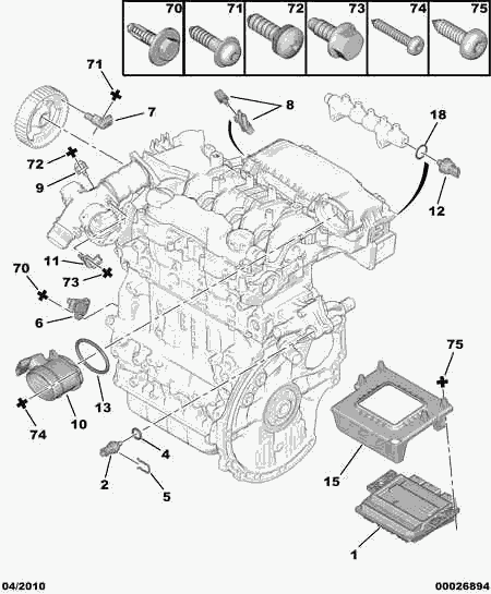 PEUGEOT 1920 GW - Датчик, тиск подачі палива avtolavka.club