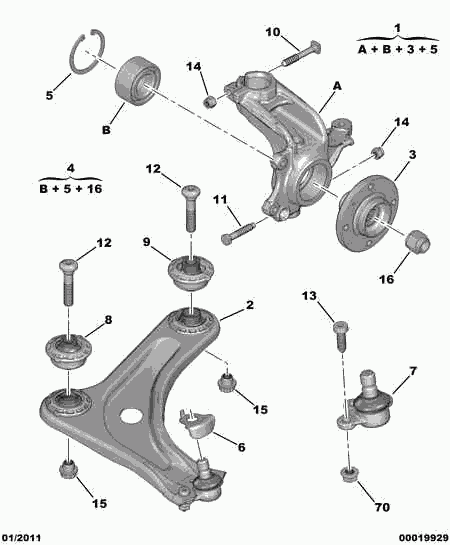 CITROËN (DF-PSA) 3350 86 - Підшипник ступиці колеса avtolavka.club