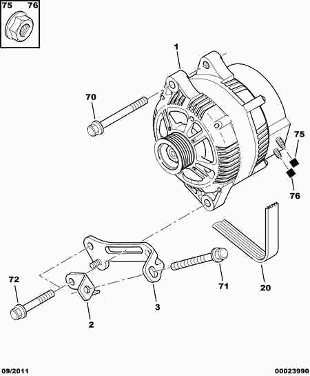 Alfa Romeo 6822 TA - NUT WITH BASE avtolavka.club