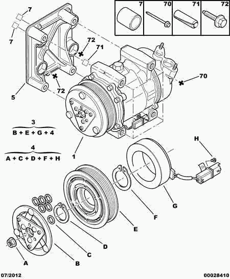 PEUGEOT 6453.KS - Компресор, кондиціонер avtolavka.club