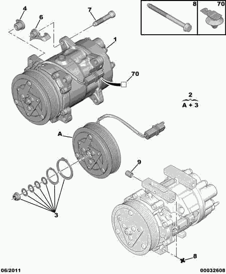 Lancia 6453 CR - Компресор, кондиціонер avtolavka.club