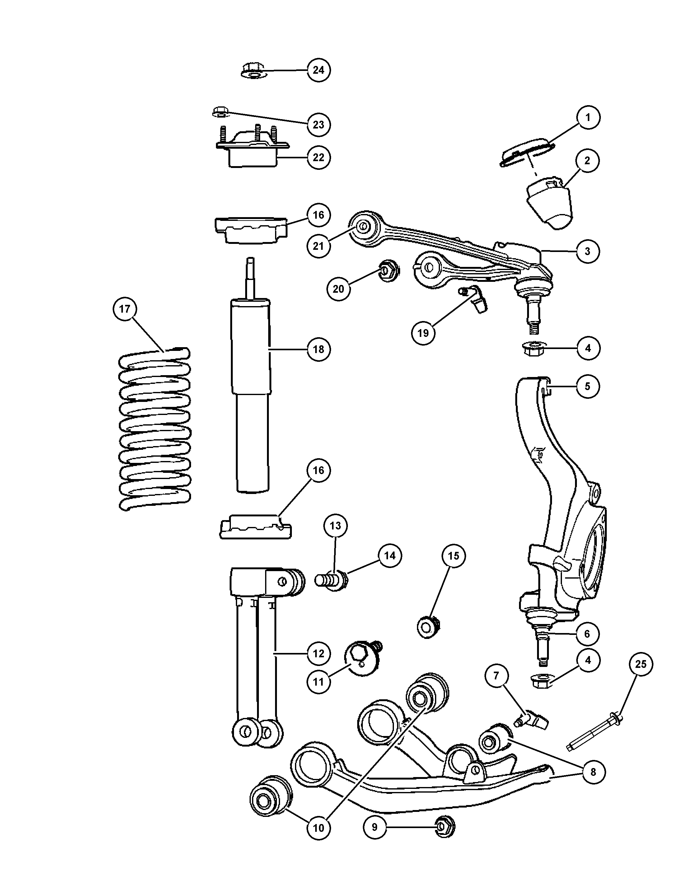 Chrysler 6507 275AA - BOLT AND RETAINER HEX HEAD, MOUNTING   CLEVIS TO LCA avtolavka.club