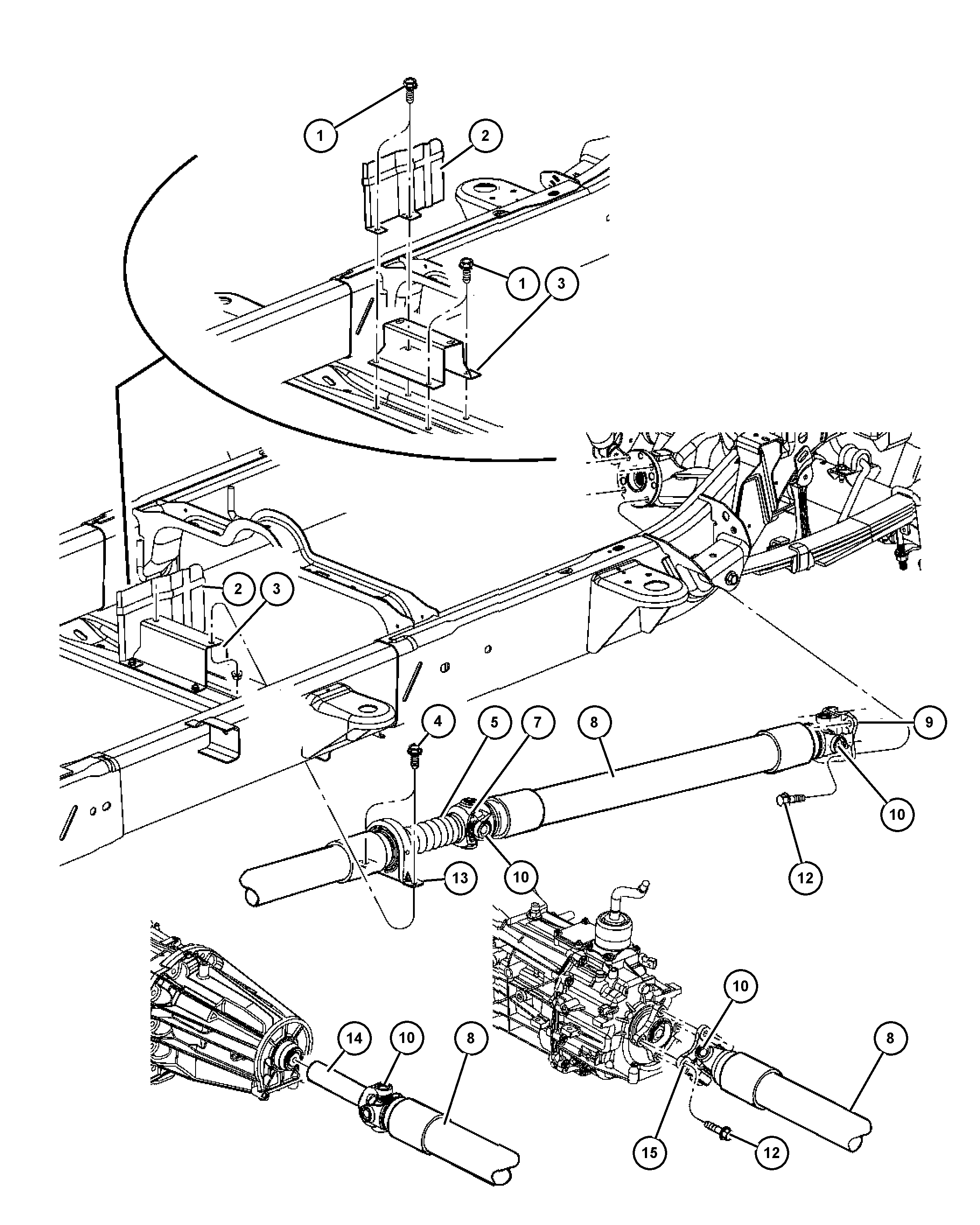 Jeep 5014 733AB - Карданний шарнір з хрестовиною avtolavka.club