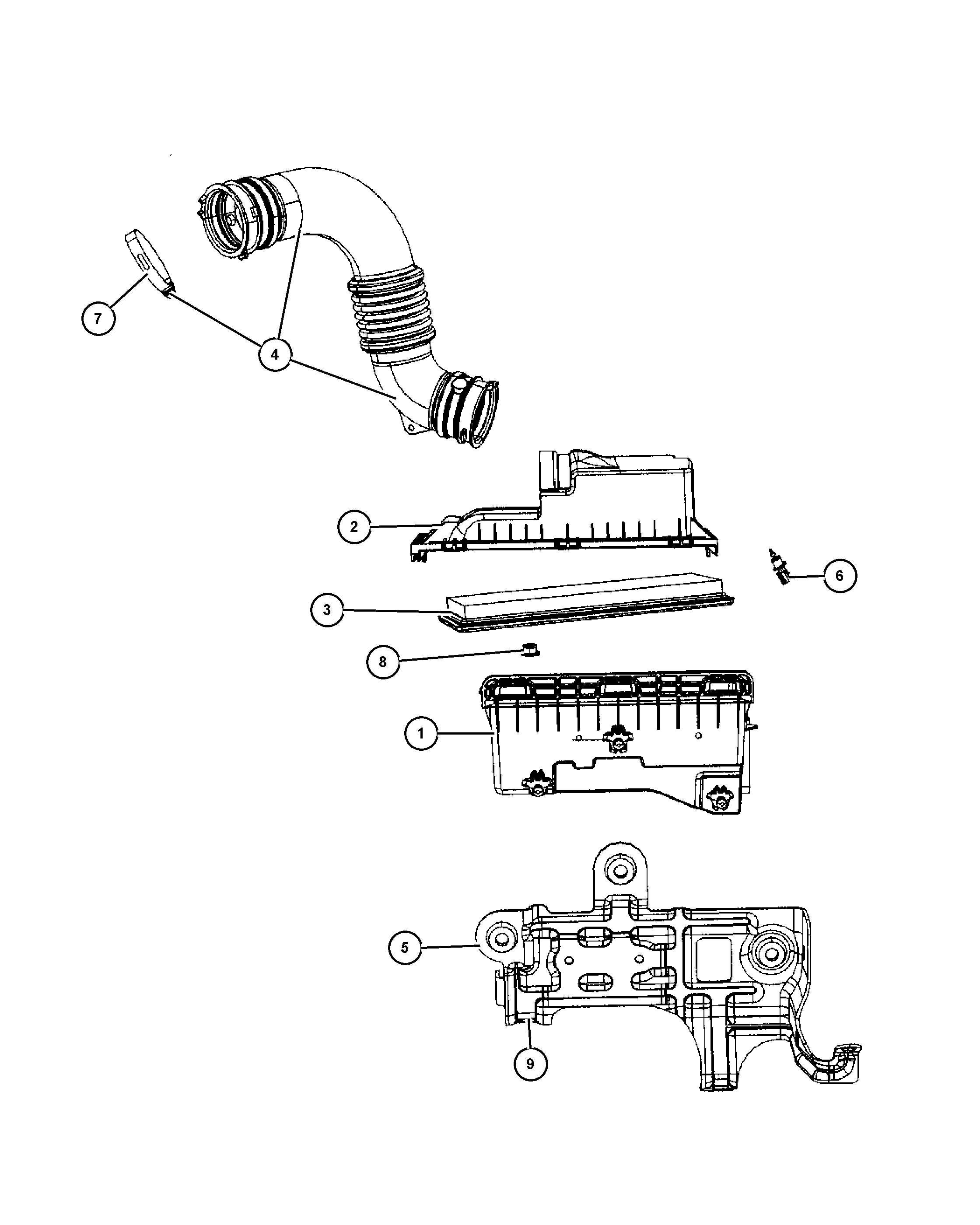 Jeep 4891 694AA - Повітряний фільтр avtolavka.club