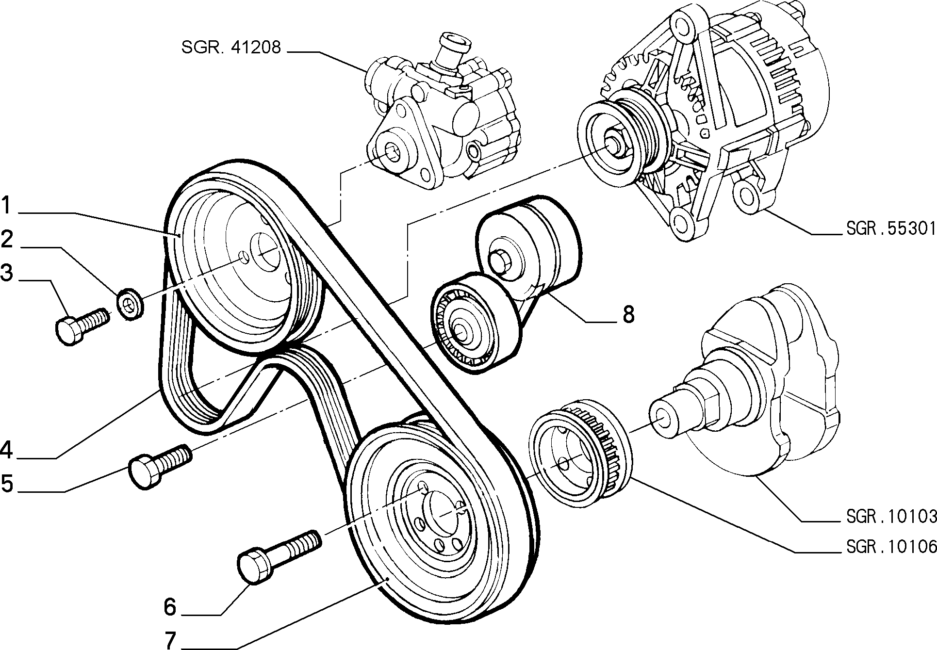 FIAT 71753677 - Поліклиновий ремінь avtolavka.club