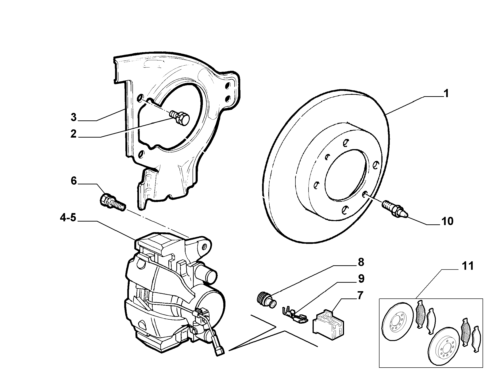 FIAT / LANCIA 711790000 - Ремкомплект, гальмівний супорт avtolavka.club