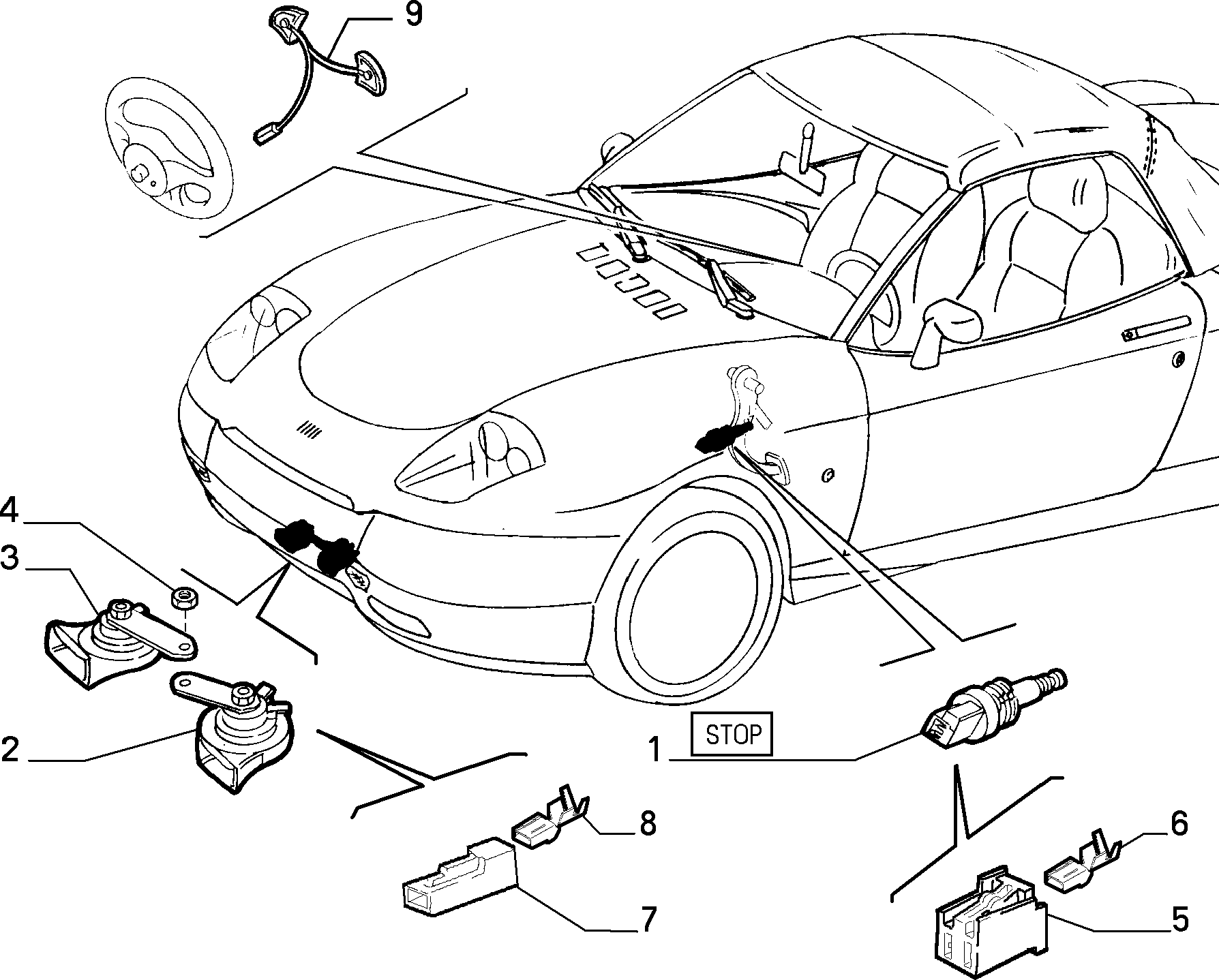 FIAT 51758139 - Звуковий сигнал avtolavka.club