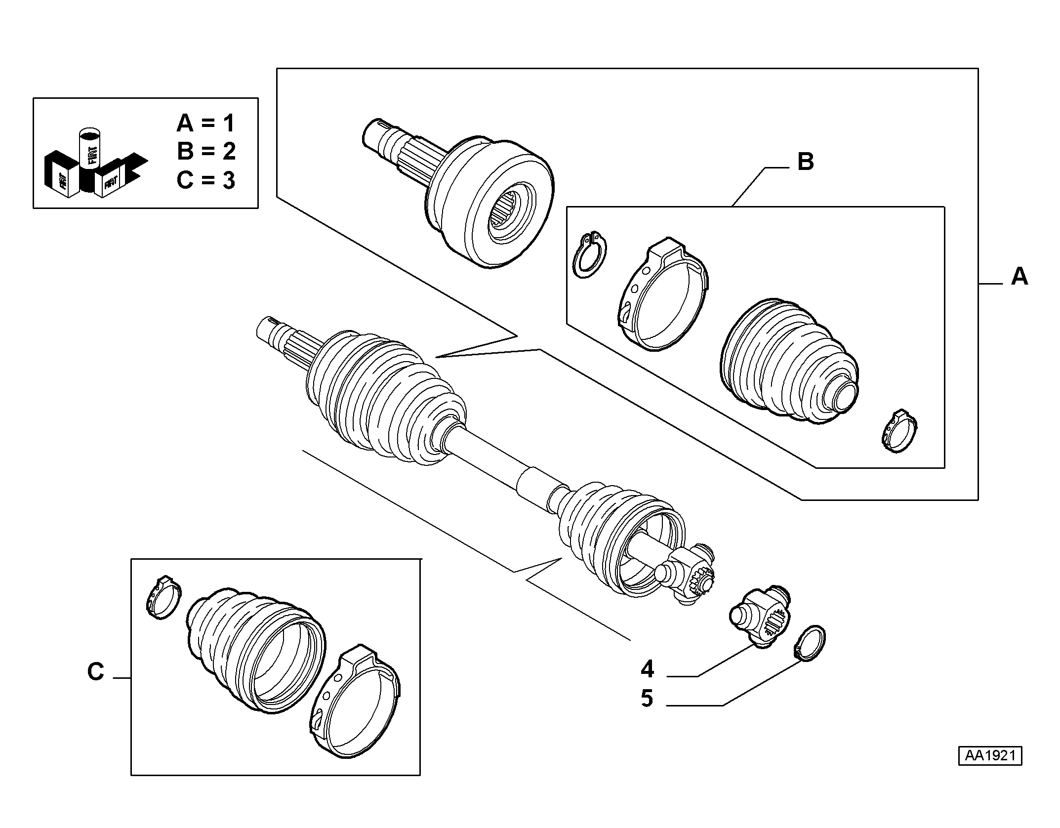 FIAT 46308669 - Пильник, приводний вал avtolavka.club