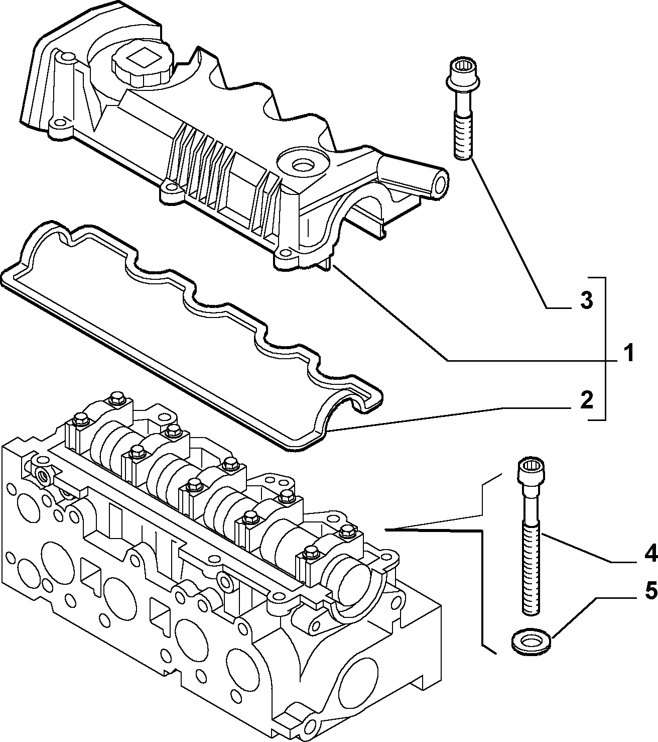 Lancia 46552748 - Прокладка, кришка головки циліндра avtolavka.club