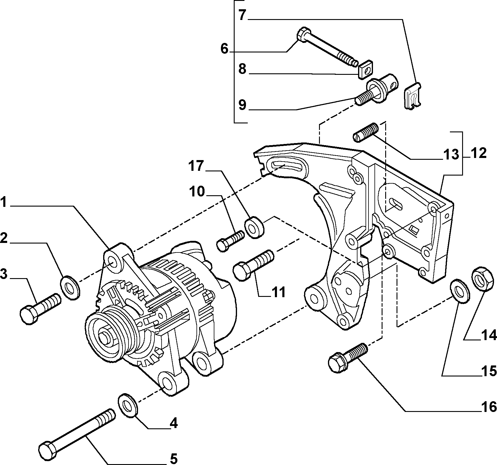 Opel 46782213 - Ремінний шків, генератор avtolavka.club