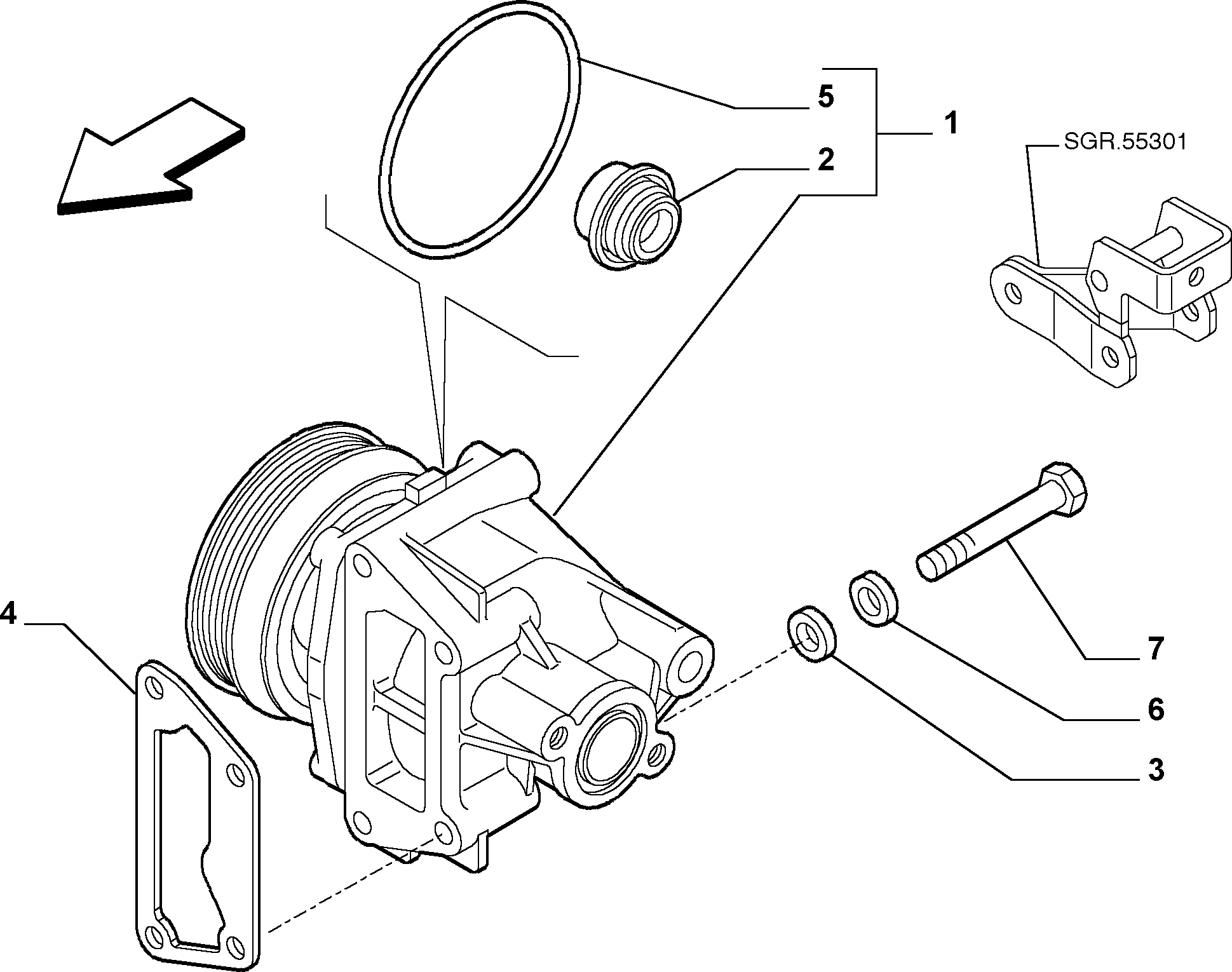 Lancia 46444355 - Водяний насос avtolavka.club