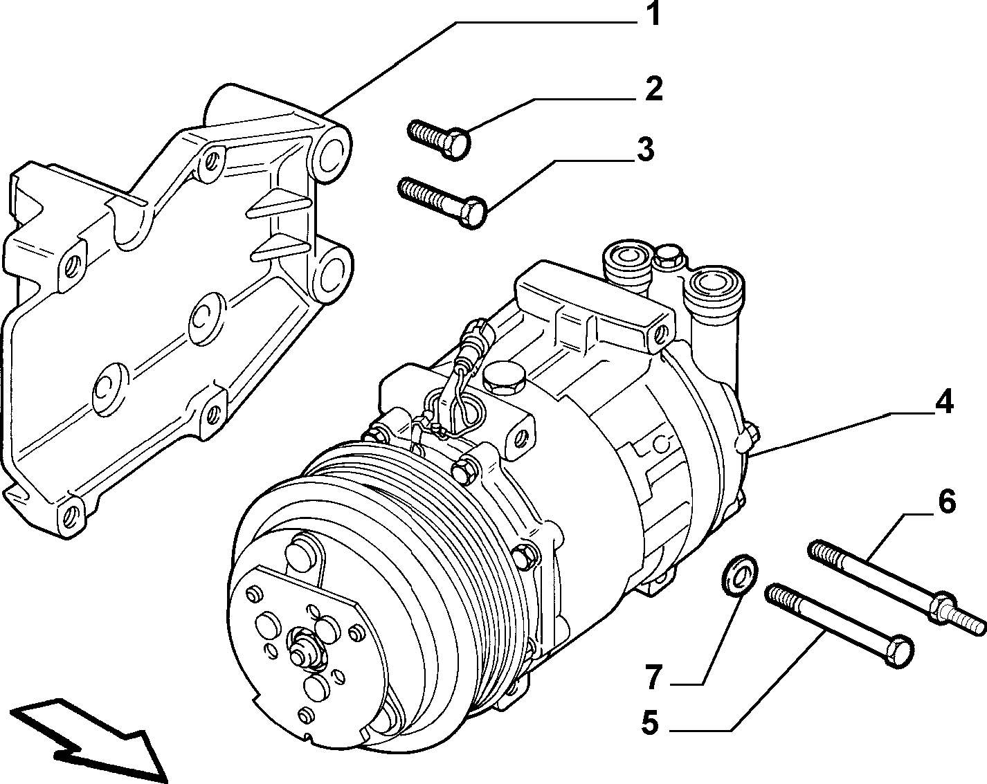 FIAT 46811244 - Компресор, кондиціонер avtolavka.club