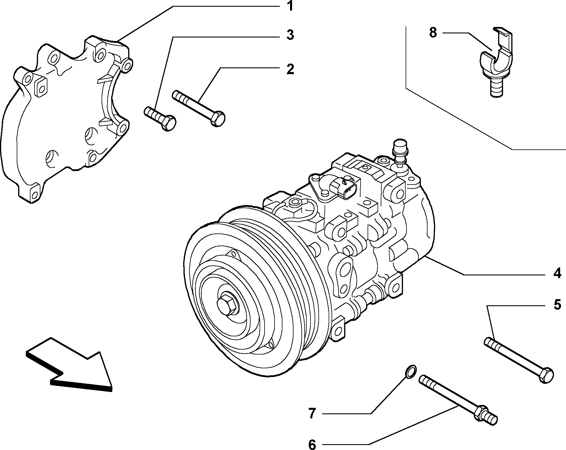 Alfa Romeo 517 5253 1 - Компресор, кондиціонер avtolavka.club