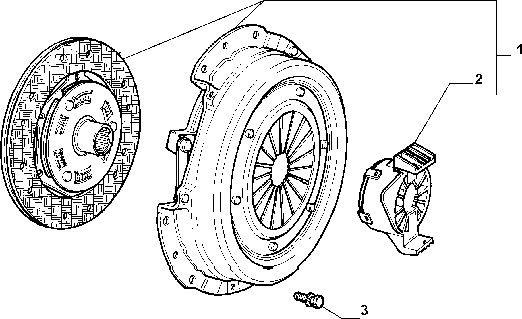 FIAT 71752234 - Комплект зчеплення avtolavka.club