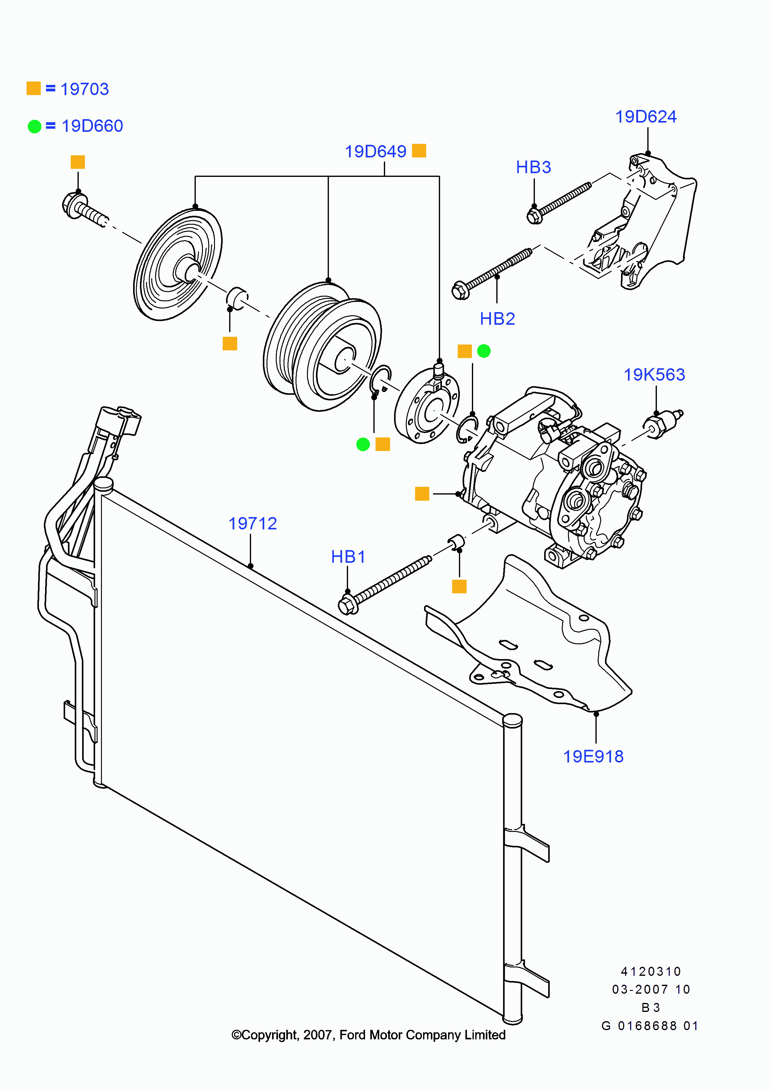 MAZDA 1353483 - Компресор, кондиціонер avtolavka.club