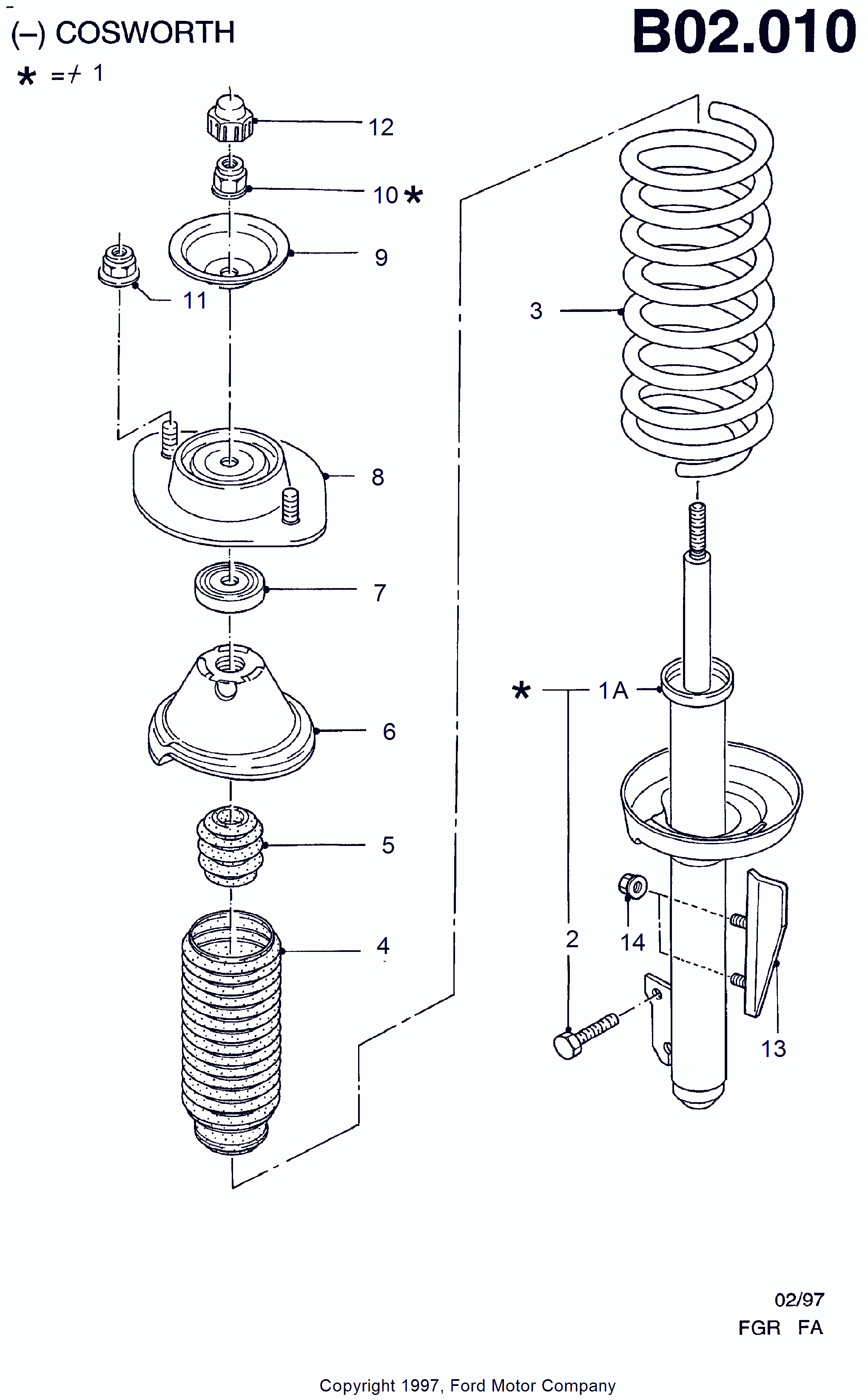 FORD 7379687 - Пилозахисний комплект, амортизатор avtolavka.club