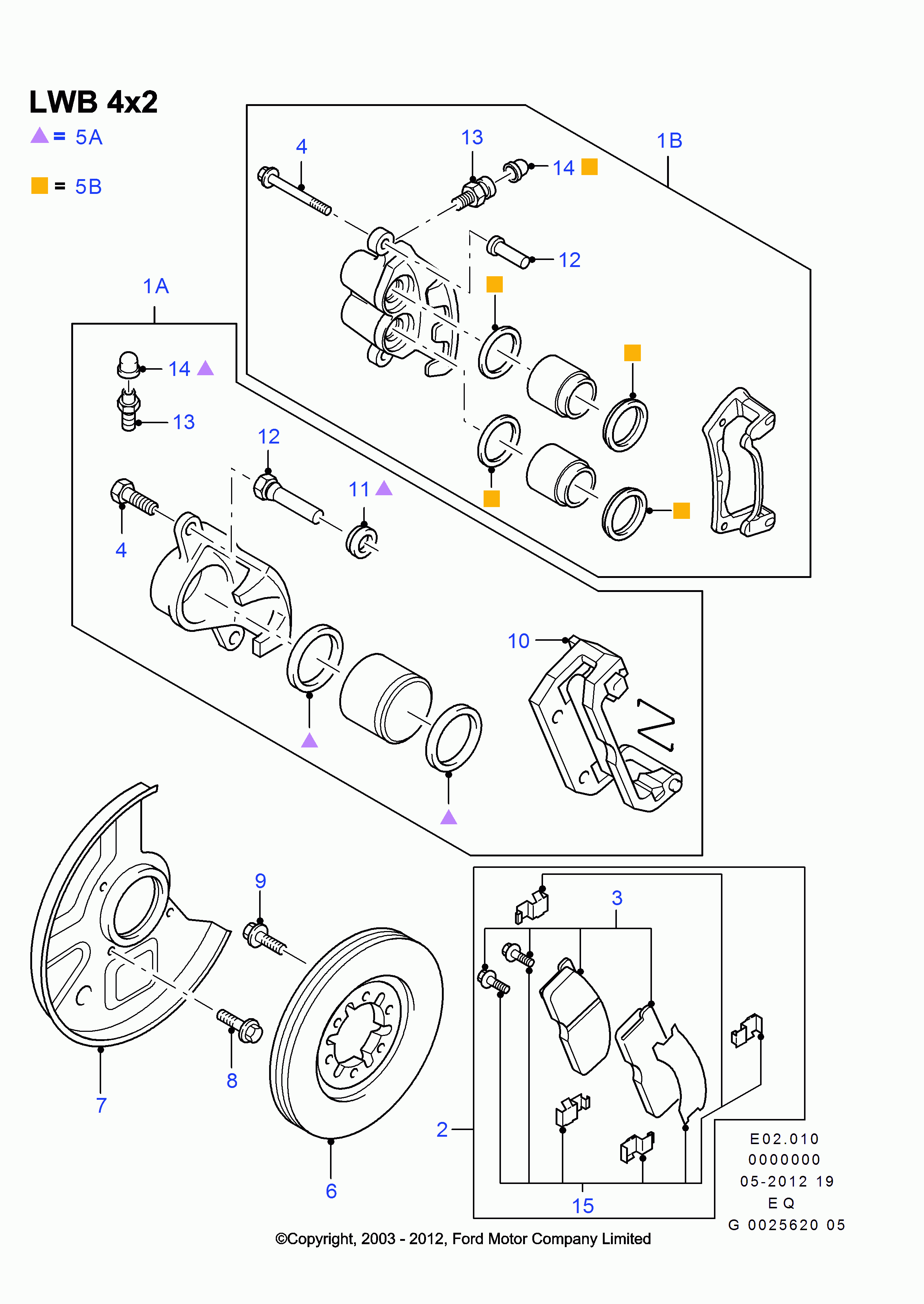 FORD USA 1356600 - Гальмівні колодки, дискові гальма avtolavka.club