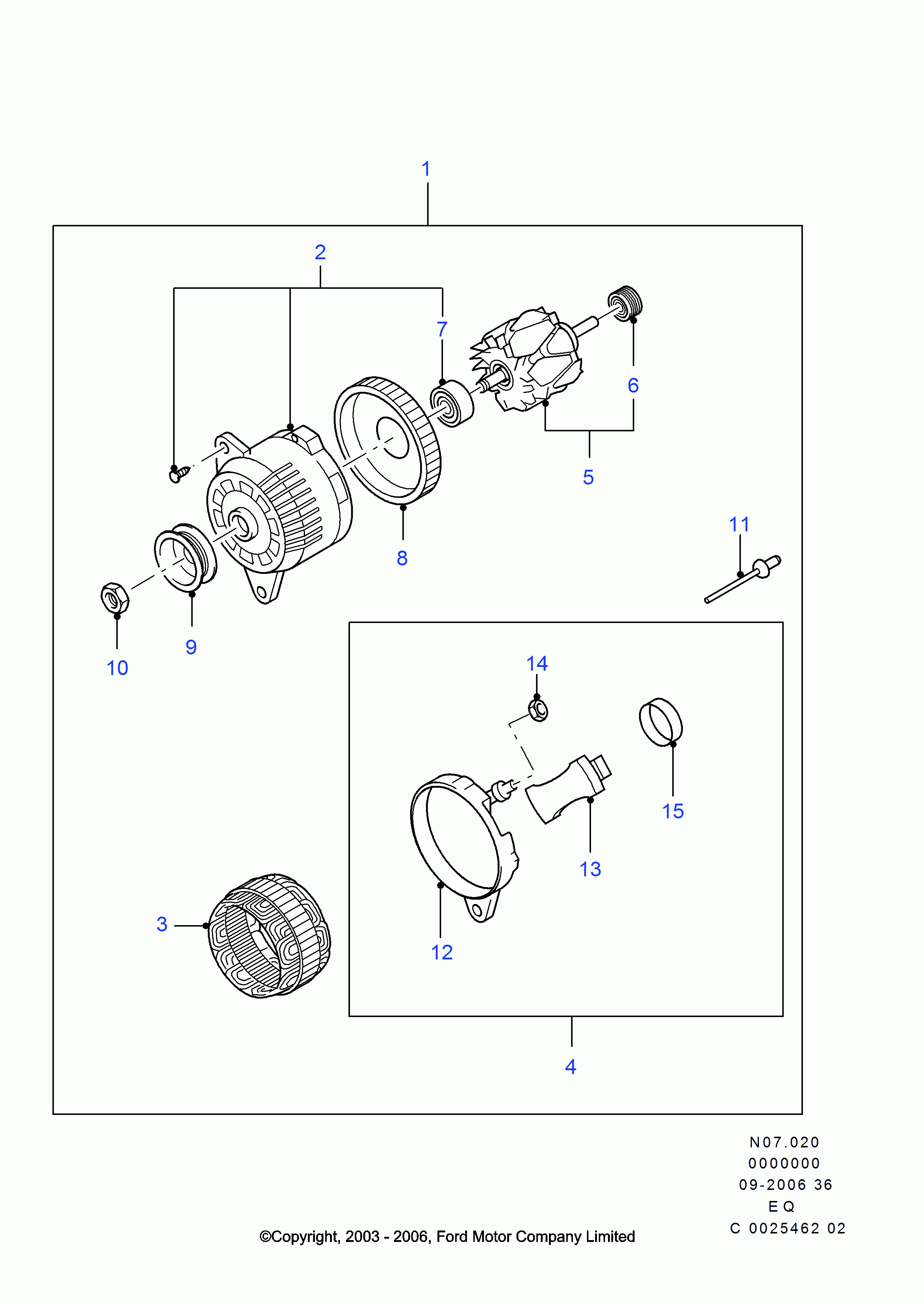 FORD 4 344 538 - Генератор avtolavka.club