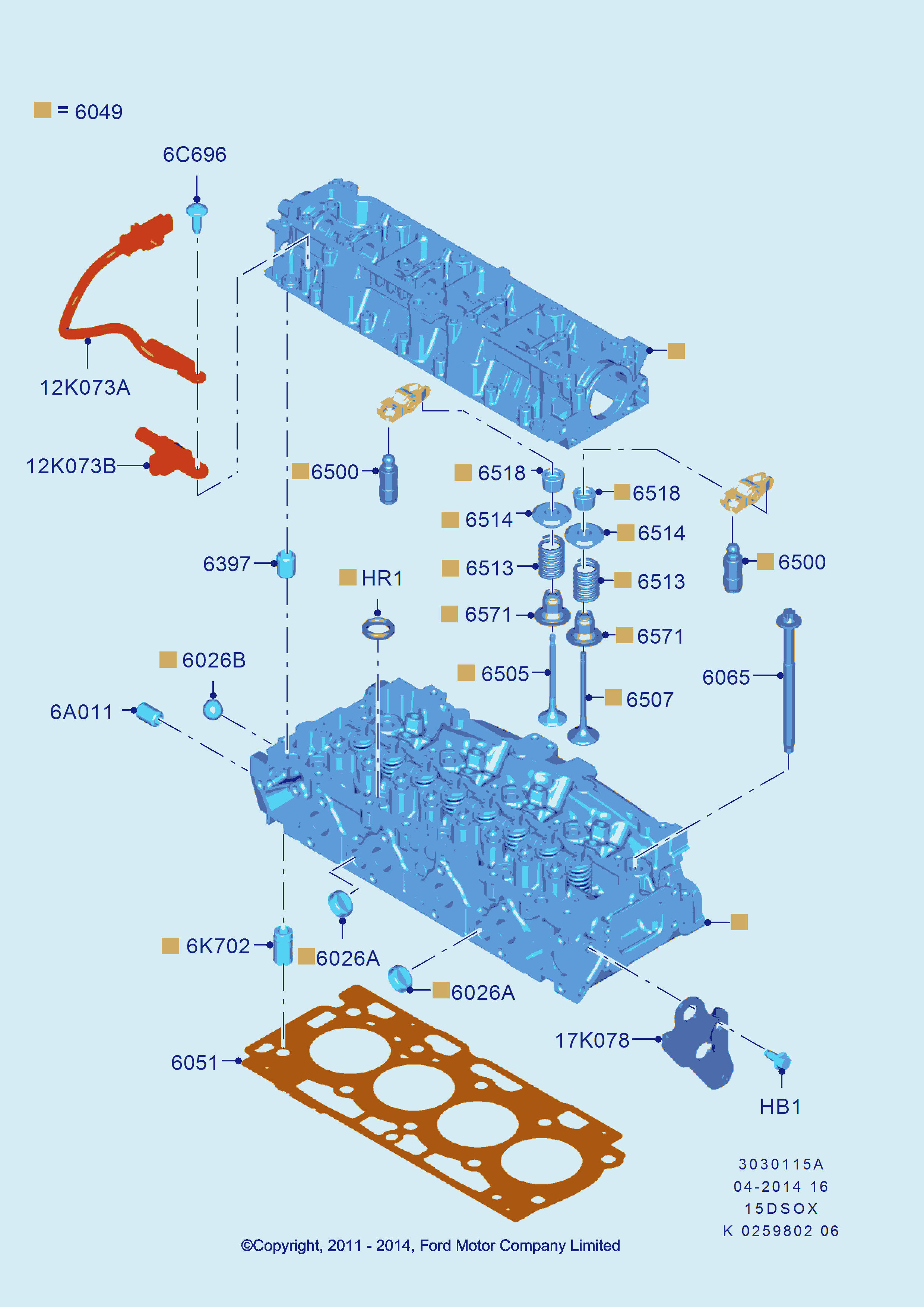 FORD 1 145 937 - Кільце ущільнювача, шток клапана avtolavka.club