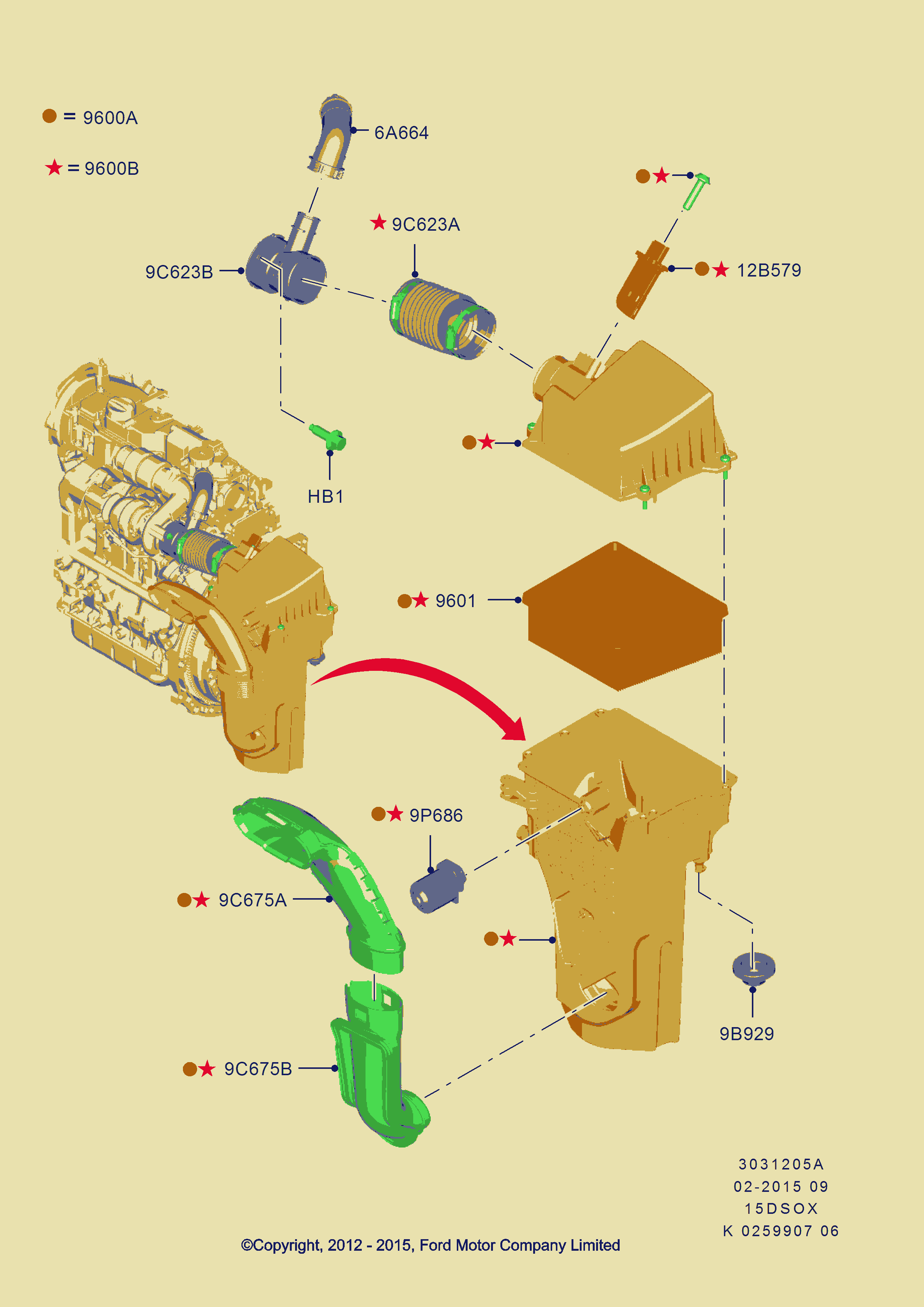 FORD 1803 059 - Повітряний фільтр avtolavka.club