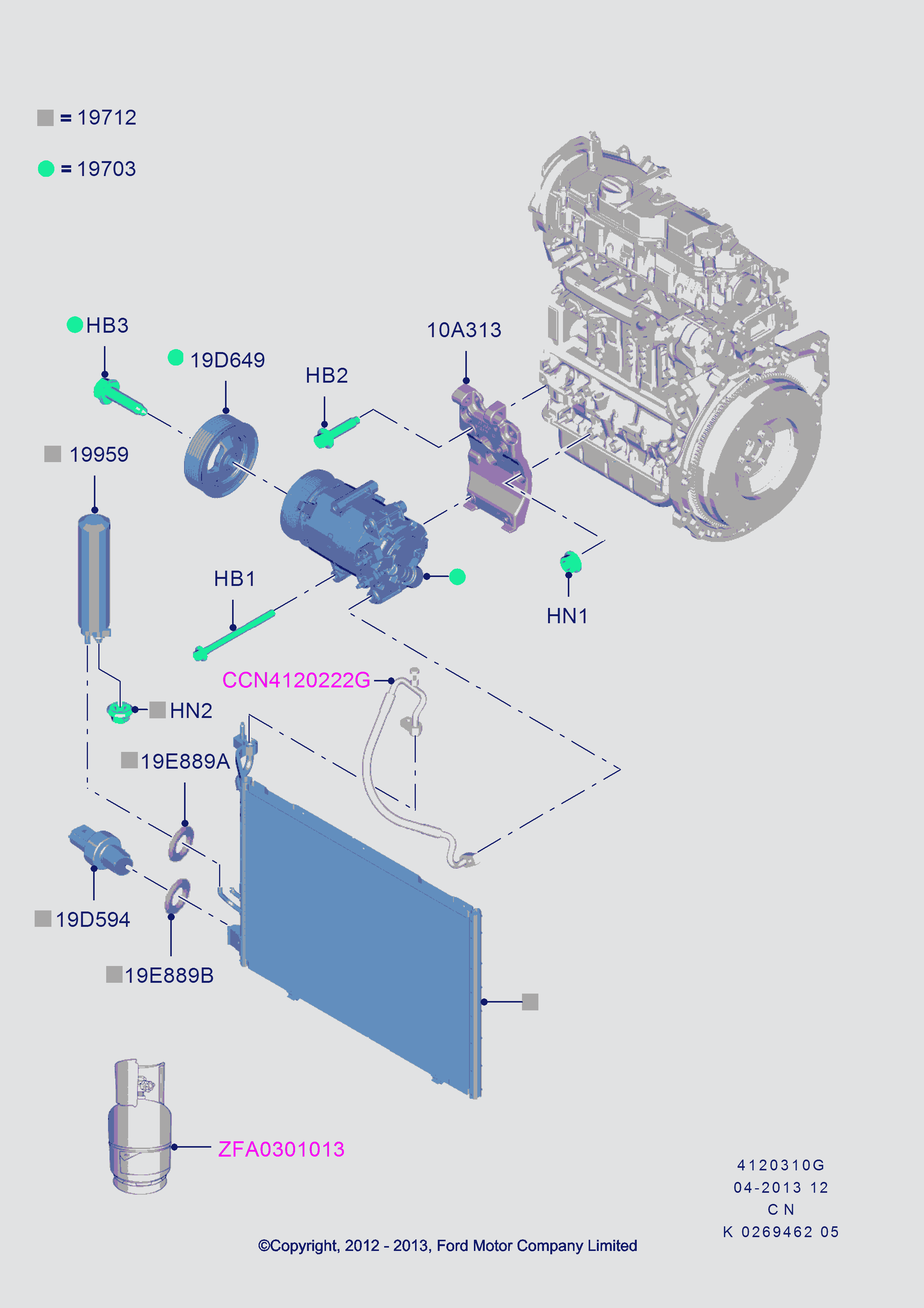 FORD 5044586 - Пневматичний вимикач, кондиціонер avtolavka.club