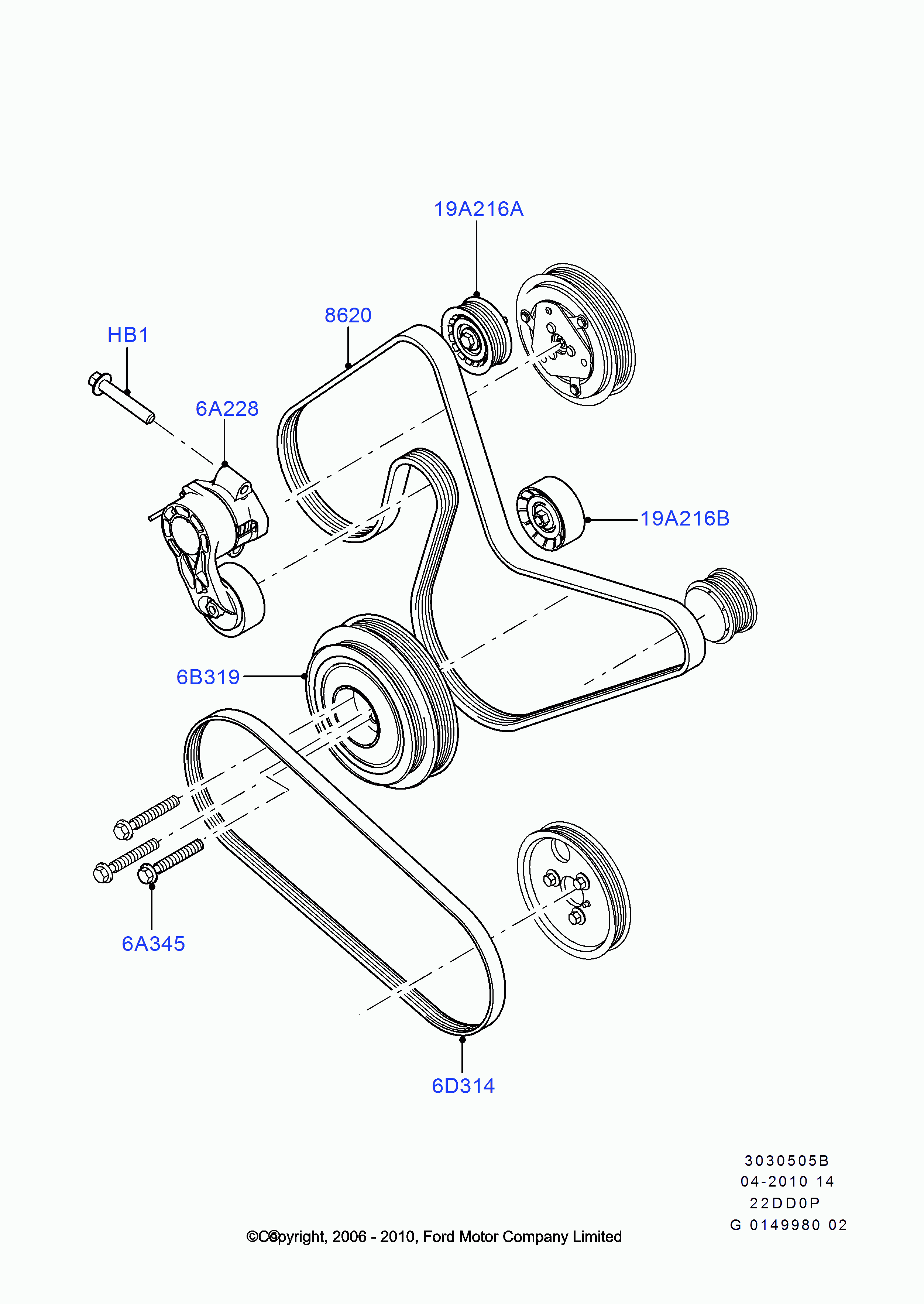 FORD 1723603 - Поліклиновий ремінь avtolavka.club